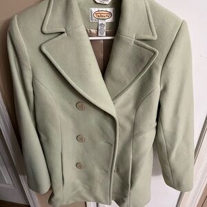 Talbots Women's Light Green Peacoat